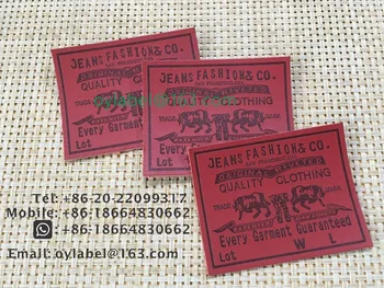 

Custom made high quality jeans leather label / simulation leather label / leather label /main label
