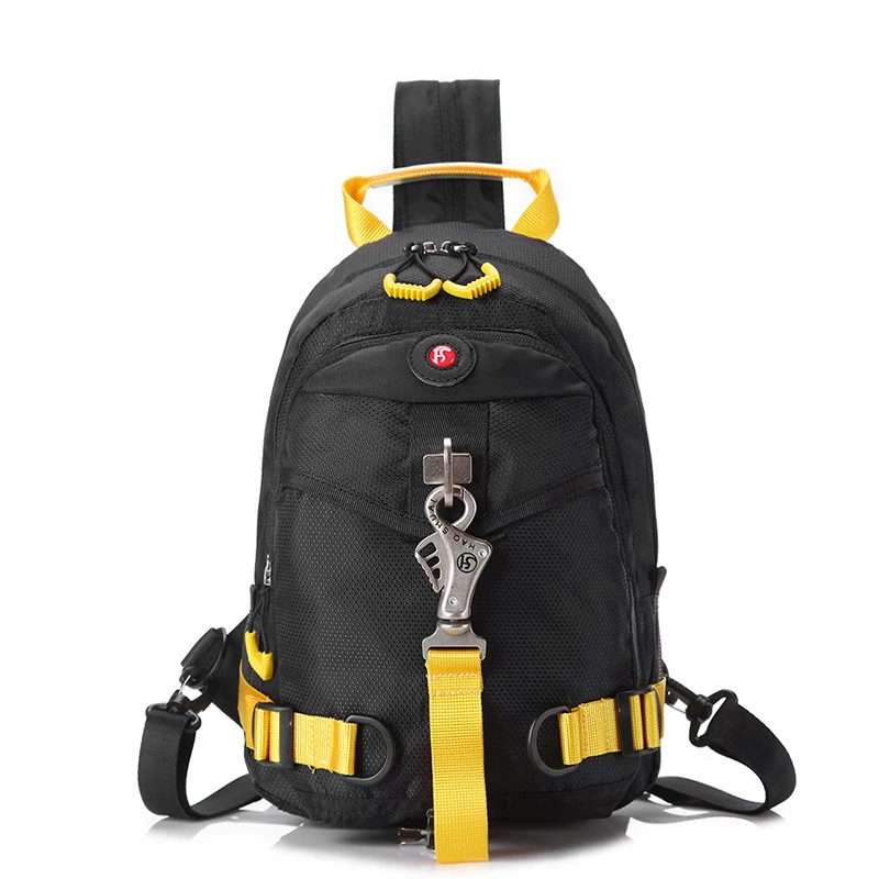 

High Quality Men Sling Backpack Rucksack Travel Knapsack Casual Shoulder Messenger Fashion Nylon Cross Body Chest Bag