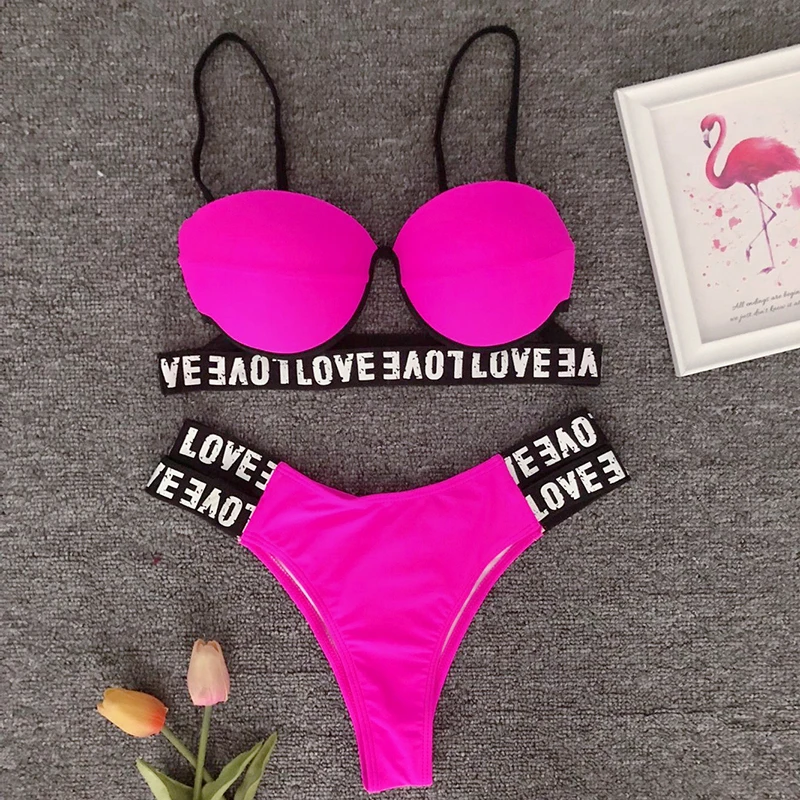 Günstig Bademode Frauen 2019 Brazilian Bikini Push Up Halter Brazilian Bikini Set Sexy Badeanzug Weibliche Maillot De Bain Femme Badeanzug
