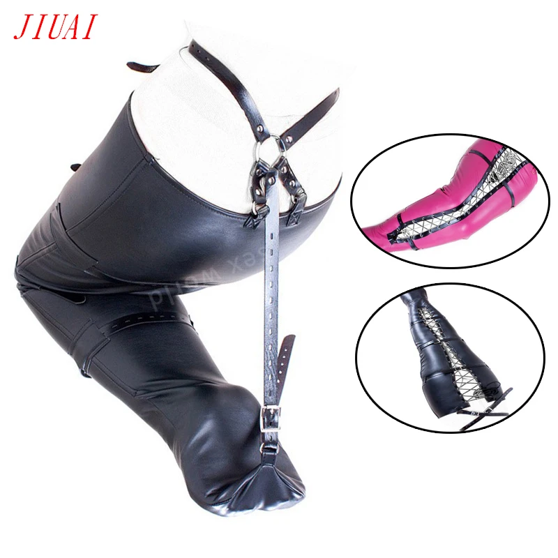 PU Leather Women's Leg Binder Mermaid Bag Body Sack BDSM Restraint Straitjacket For Woman Flirting SM Erotic Accessorise Toys |