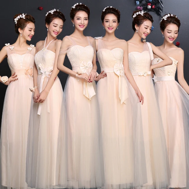 2016 New Bridesmaid Dress Long Simple Graduation Party Hot Y 2016 New Bridesmaid Dress Long Simple Graduation Party Hot Y Sister Group Hostess Winter Champange