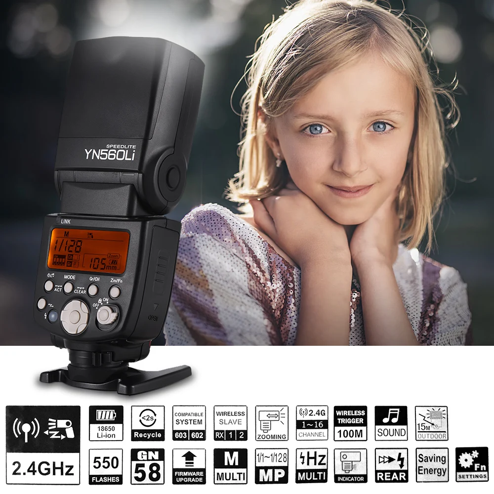 YONGNUO-YN560Li-Flash-Speedlite-for-Sony-Portable-Lithium-Power-Flash-Speedlite-Kit-with-2pcs-18650-Batteries