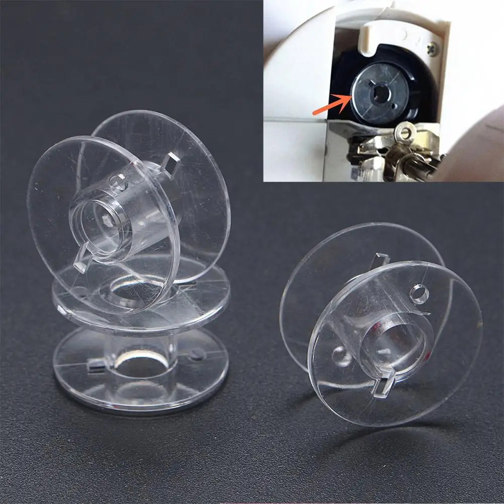 

200pcs/lot Universal Multifunction Transparent Sewing Machine Bobbin Spools Sewing Tools Accessories