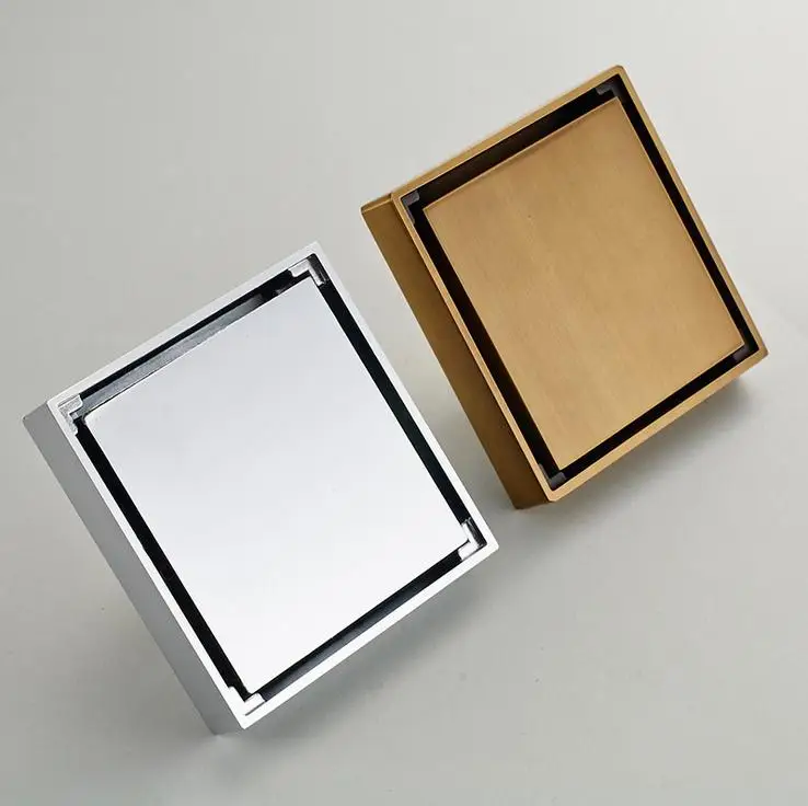 

Deodorant Floor Drain Square European Shower Room Antique Copper(d: 10 cm*10 cm)