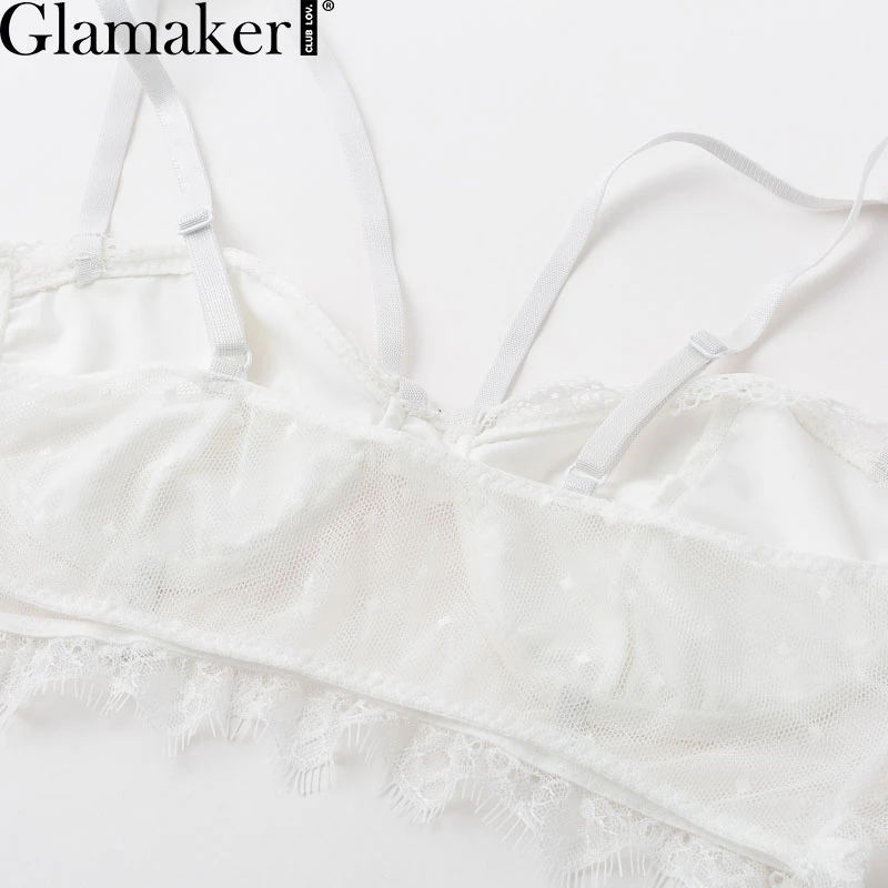 Glamaker кружевной черный прозрачный сетчатый интимный женский сексуальный