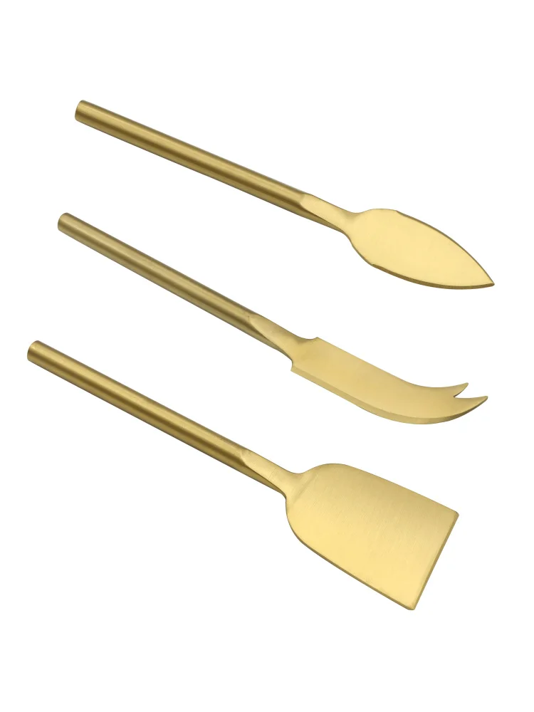 Set, titânio talheres, queijo Slicer, cortador de