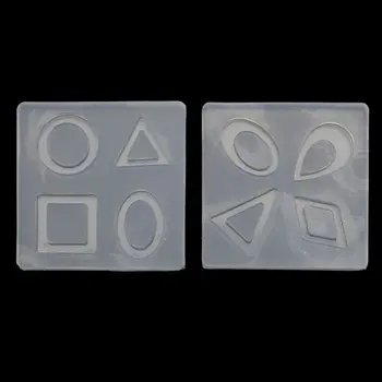 

Free shipping Silicone Acrylic Earring Necklace Pendant Mold Resin Casting Mold Jewelry Making