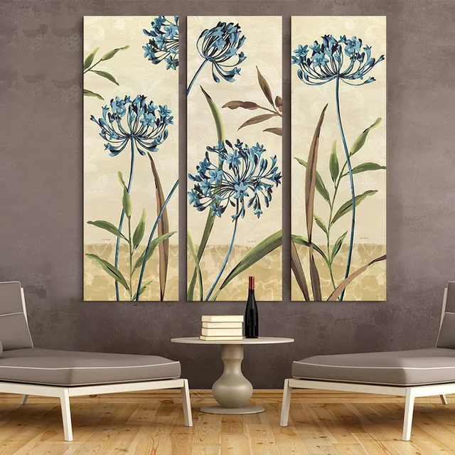 large wall art home decor abstract flower painting blue paintings canvas picture for living room decoration - Home Decor Paintings large wall art home decor abstract flower painting blue paintings canvas picture for living room decoration - Home Decor Paintings