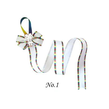 

12 Girl 4.5" Hair Bow Clip National Flag Cheer Leader Ponytail Elastic Headband