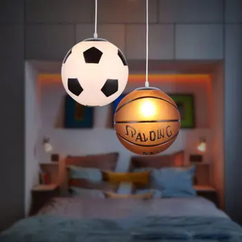 

Basketball ceiling lamp Christmas modern lampadaires Christmas gift Luminaires LED pendentifs, creative suspension lamp men gift
