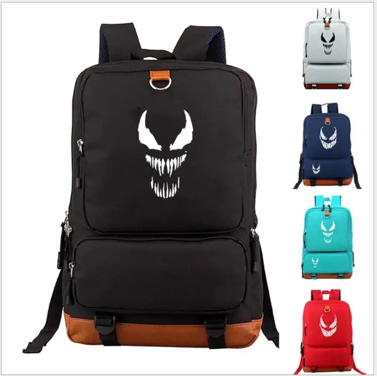 Рюкзак Venom Antihero для женщин и мужчин, холщовый рюкзак с принтом супергероя, школьные сумки для мальчиков и девочек, повседневный рюкзак для путешествий