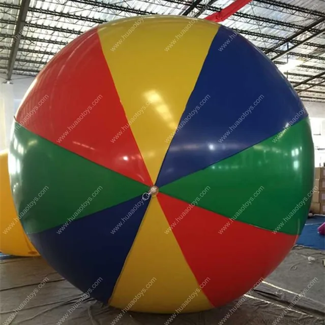 Free Shipping 2.5m(98 inch) Giant PVC Rainbow Beach Ball Inflatable