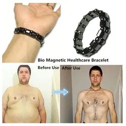 Потеря веса черный камень магнитотерапия браслет Здоровье и гигиена биомагнетизм магнит уменьшить вес для похудения руки Orna для мужчин t