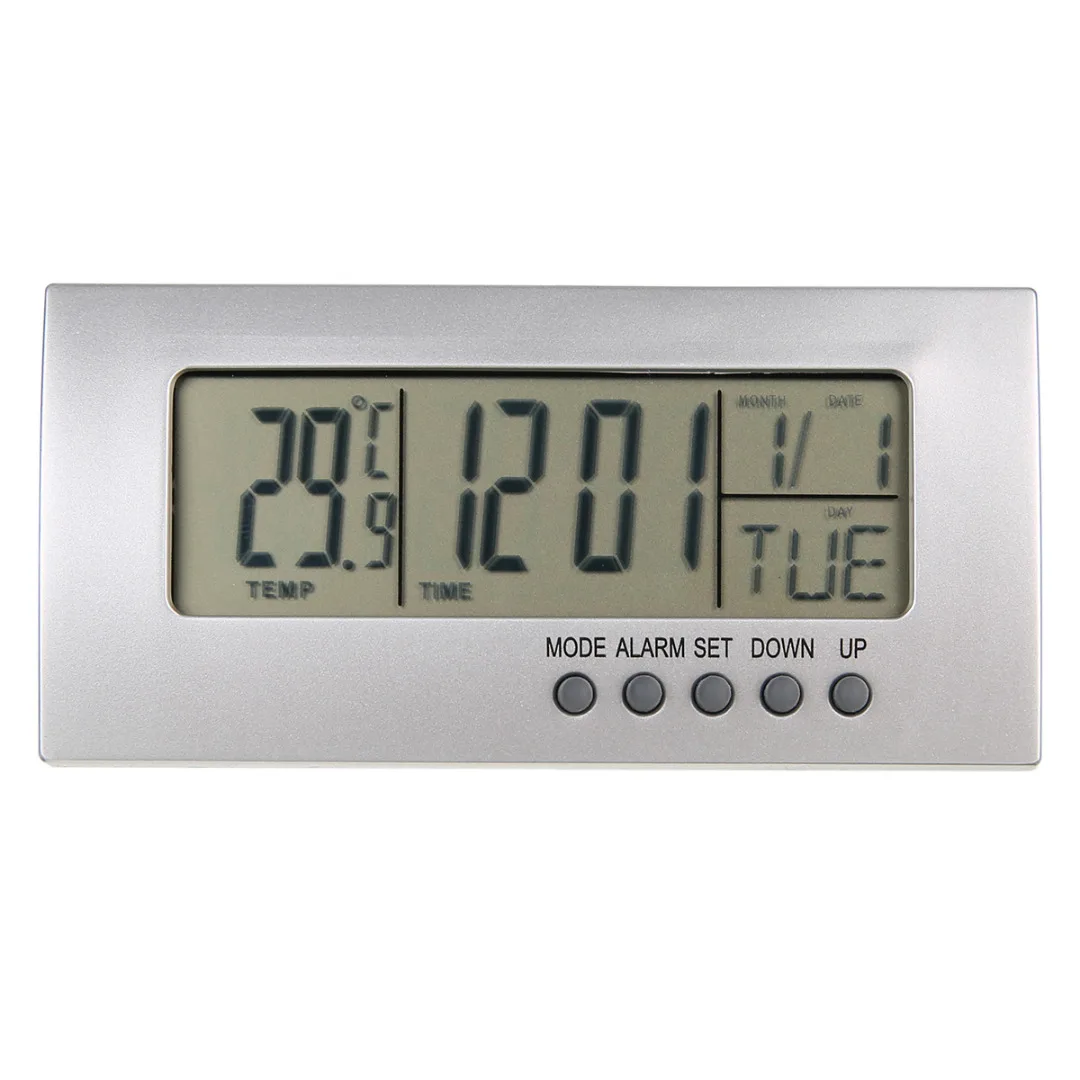 Mayitr современный цифровой будильник батарея часов ЖК дисплей календарь повтора термометр дети настольные часы