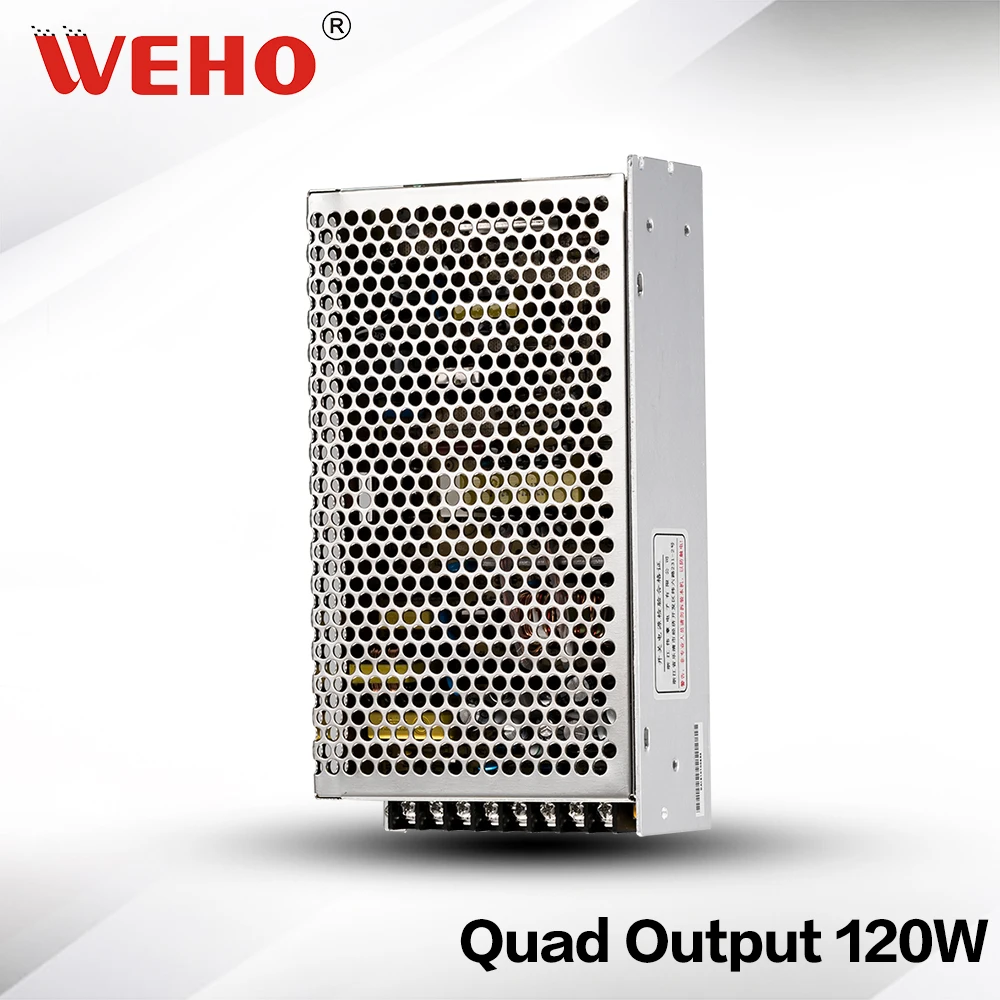 

(Q-120B) Quad output 5V 12V -5V -12V Switching Power Supply 120W