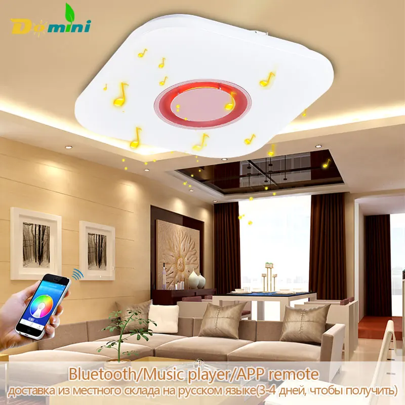 Ceiling Lights For Lndoor Lighting Bluetooth Music Light Color Ceiling Lamp Smart Remote Control For Living Room Led Light
