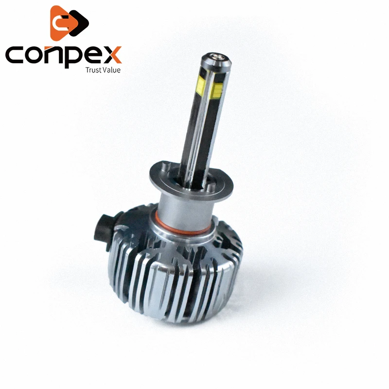 

2pcs Car Headlight Bulbs LED 6500K H4 H7 12V LED intelligent decoding chip four sides led lamp beads signal lamp Lights