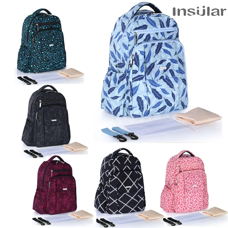 

Insular Diaper Bag For Stroller Fashion Mummy Maternity Nappy Bag For Mom Baby Travel Backpack Organizer Nursing Bag for Baby