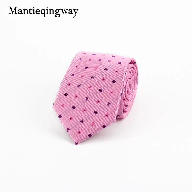Mantieqingway 7 см мужские аксессуары для галстуков галстук в деловом стиле тонкие галстуки свадьба полосатый шеи галстуки Vestidos Галстуки - Цвет: 002
