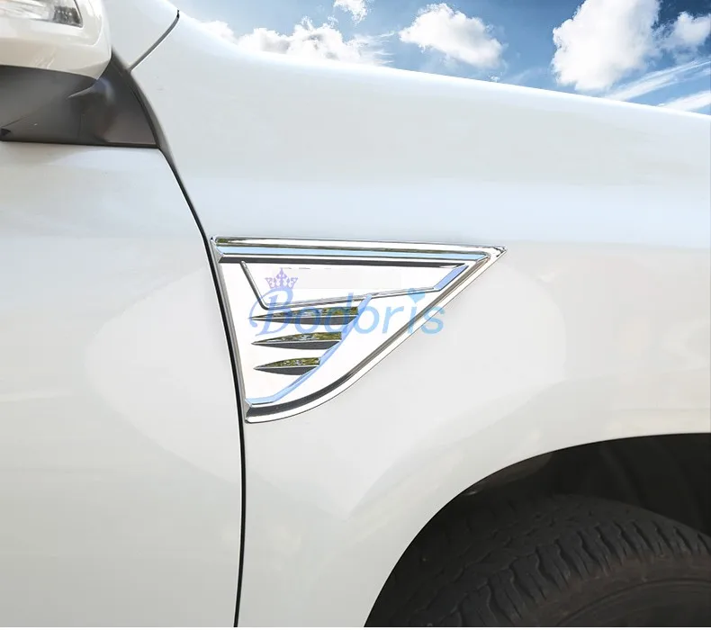 

Chrome Car Styling 2010-2018 Side Vent Cover Panel Overlay Trim For Toyota Land Cruiser 150 Prado LC150 FJ150 Accessories