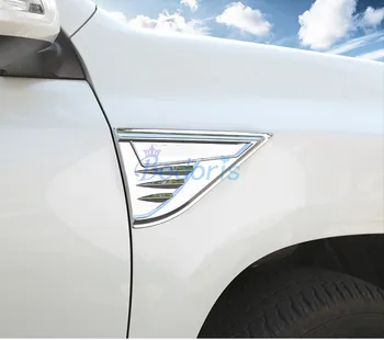

Chrome Car Styling 2010-2018 Side Vent Cover Panel Overlay Trim For Toyota Land Cruiser 150 Prado LC150 FJ150 Accessories