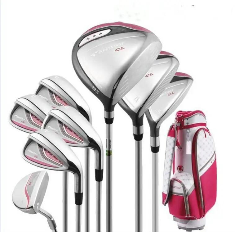 New Women Golf clubs  complete clubs set Golf Driver+Fairway wood+irons Clubs  Golf Set Graphite Golf shaft Free shipping