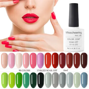 

Gel nail polish base and top coat not easily scratched Nail 6 Bottles Polish Soak Off Gel Nail Art Y520