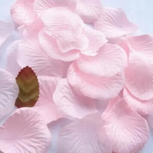 100pcs Roses Artificial Flowers Petals for Wedding Decoration - Light pink 100pcs Roses Artificial Flowers Petals for Wedding Decoration - Light pink