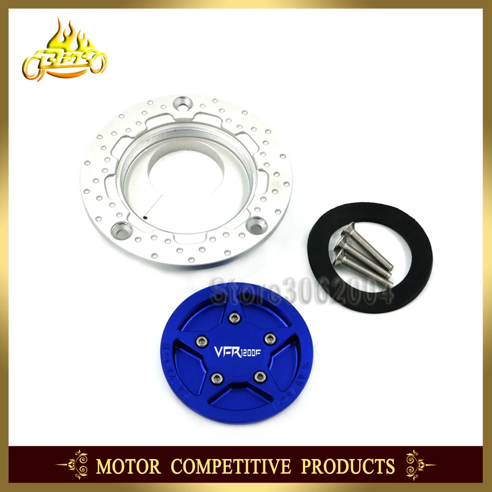 Gas Fuel Tank Cap Cover Aluminum Motorcycle Accessories For HONDA VFR 1200F VFR1200F 2010 - 2015 2014 2013 2012 2011 CNC | Автомобили и