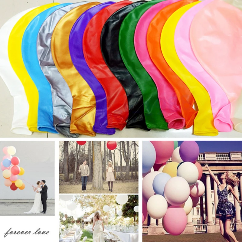 36 дюймов 90 см круглые цветные латексные шары Свадебные украшения надувные гелиевые шары Свадебные шары на день рождения