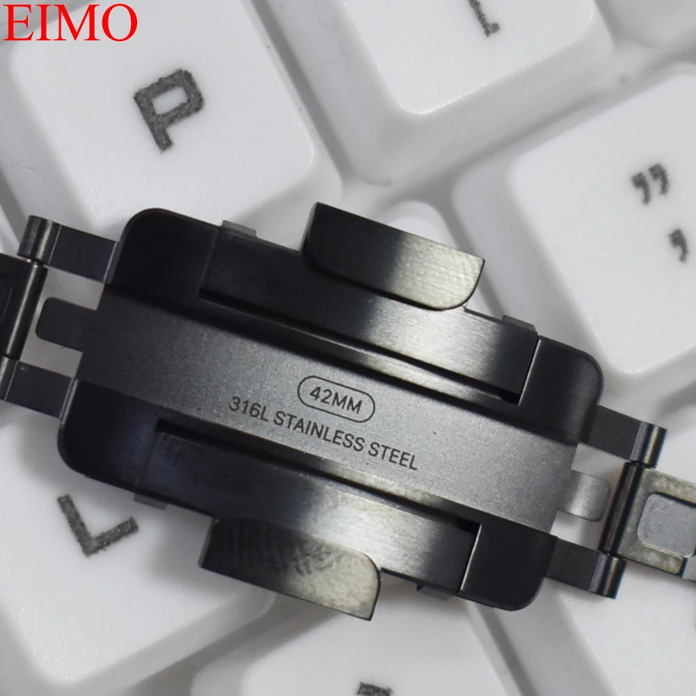 

EIMO Genuine 1:1 Band for Apple watch bands 42mm 44mm Iwatch 4/3/2/1 38mm 40mm Stainless Steel Link Bracelet Strap watchband