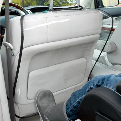 without pocket 63 см X 45 см детская Автомобильная задняя крышка для сиденья, водонепроницаемая автомобильная Защитная крышка для сиденья для детей, сумка для хранения коврика - Цвет: without pocket