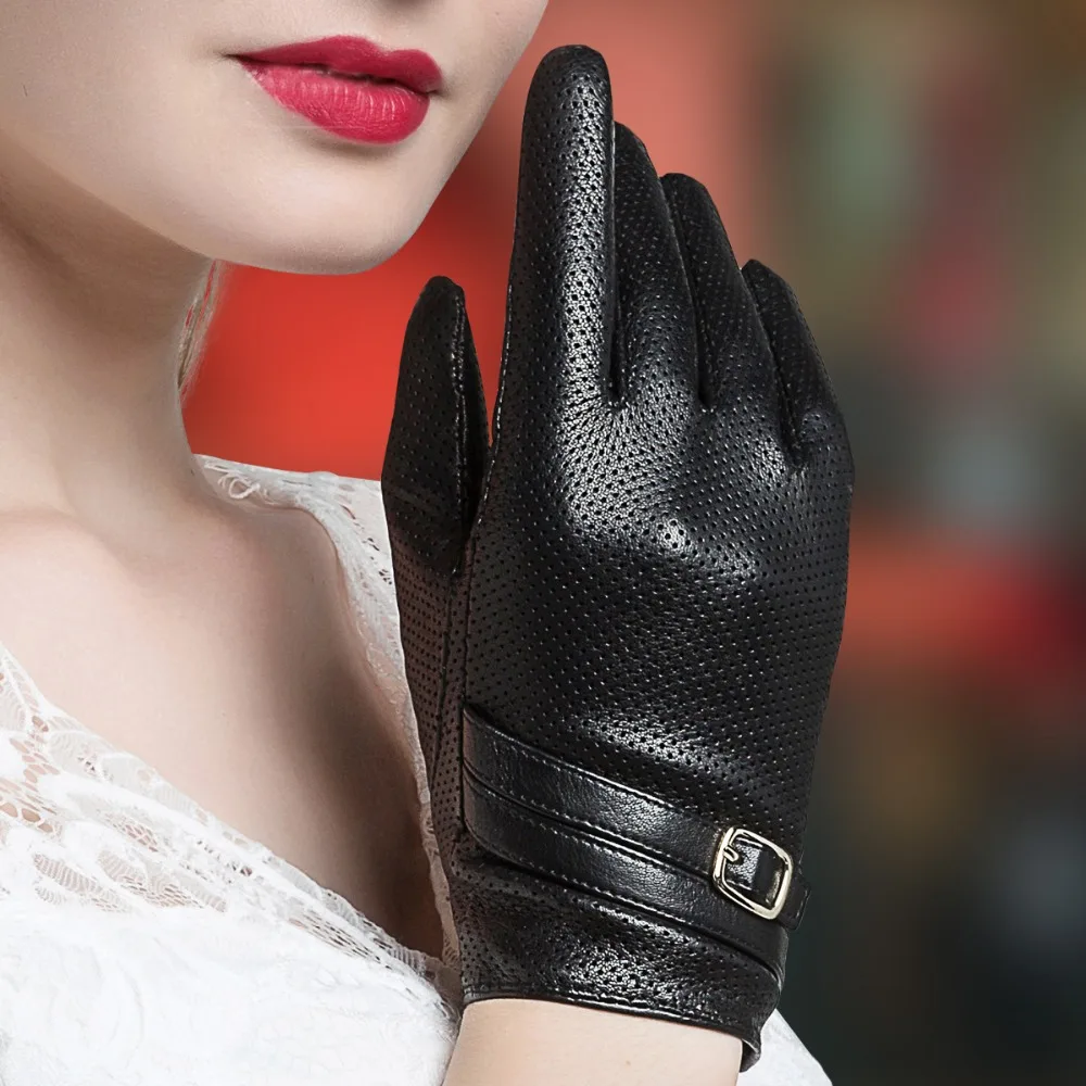 NEW 2020 Genuine Leather Women Gloves Female Elegant Black Sheepskin Gloves Spring Autumn Thin Style Breathable 3351
NEW 2020 Genuine Leather Women Gloves Female Elegant Black Sheepskin Gloves Spring Autumn Thin Style Breathable 3351