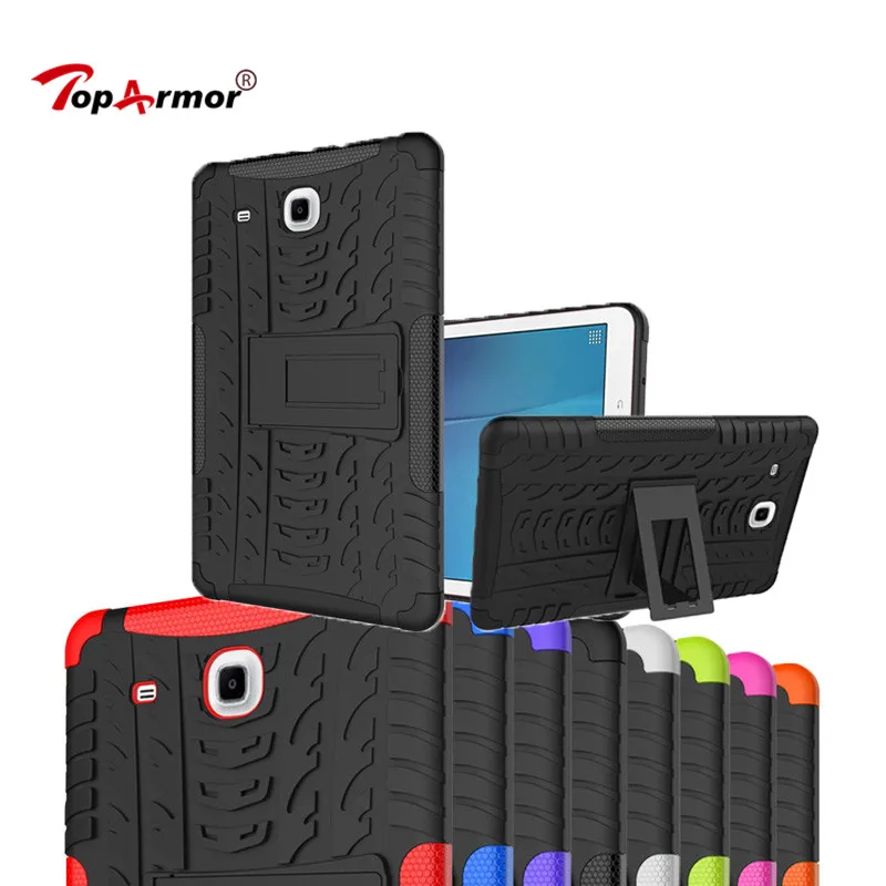 

Heavy Duty PC+TPU Shock Proof Armor Hard Case For Samsung Galaxy Tab E 9.6 2015 T560 T561 Tablet Case For Samsung T560 Bag Coque