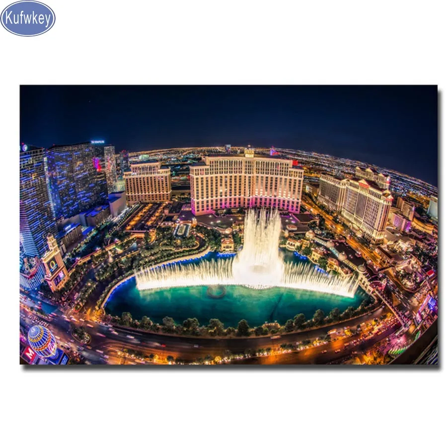 diy5ddiamondembroiderymosaicLasVegasBellagioFountainShow