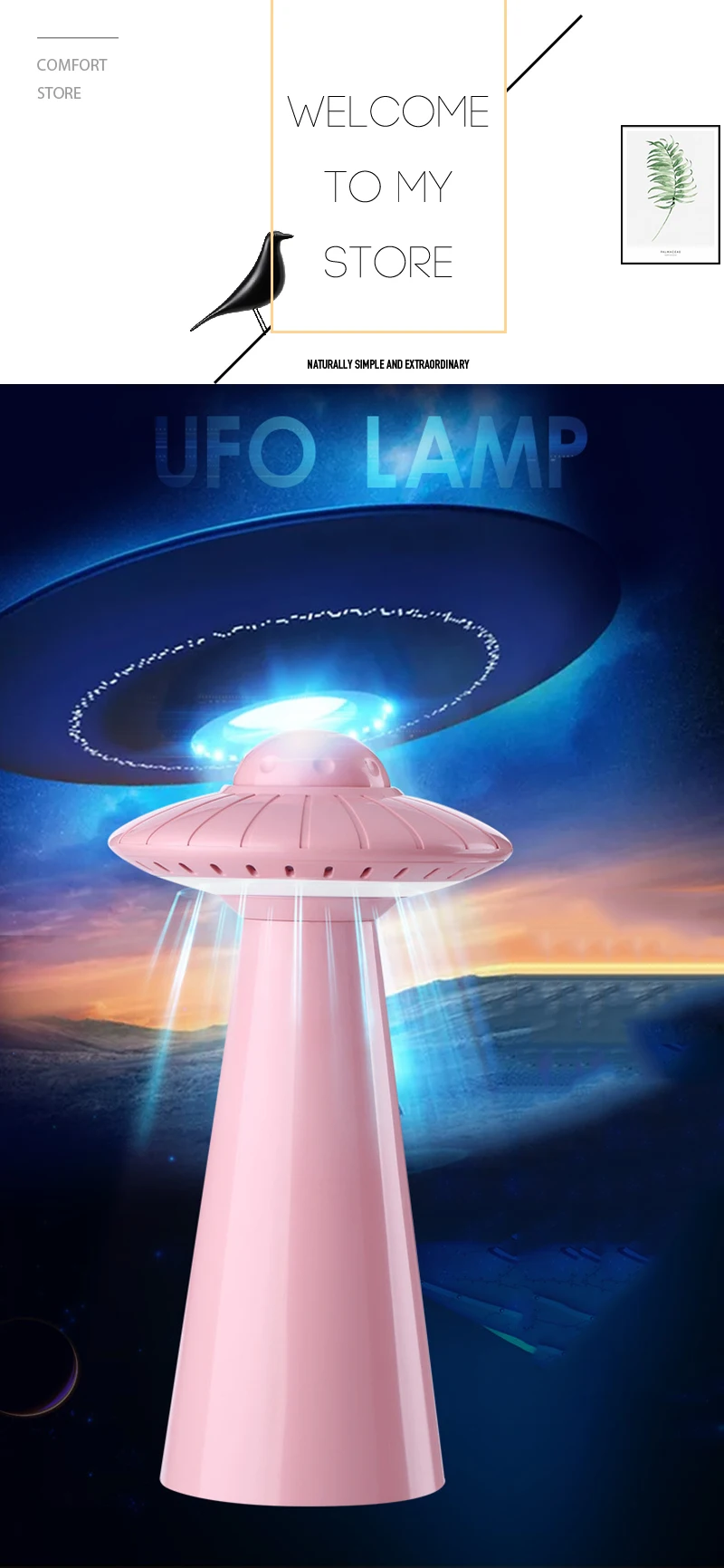 НЛО Гостиная Led настольная лампа ночник Usb Белый сенсорный детская настольная лампа стенд Спальня рядом с гриб лампы домашнего декора L501