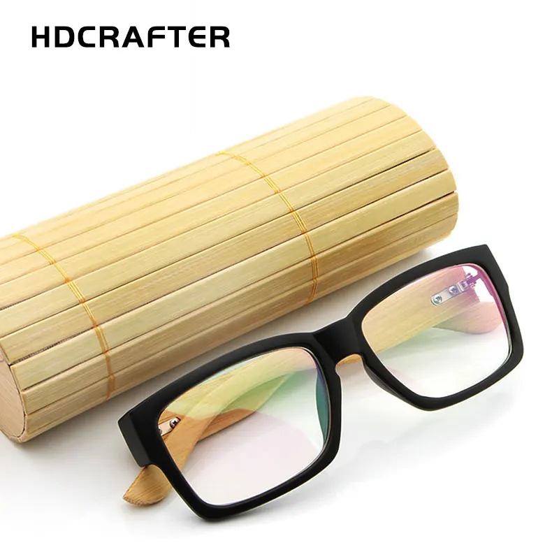 HDCRAFTER деревянные оправы для очков мужские большие бамбуковые оправы для очков прямоугольные оправы для очков оптические оправы для чтения