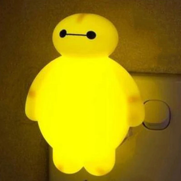 Новинка ночник большой герой Baymax 3 w luminaria белый зеленый желтый цвет лава лампа для детской комнаты; декор luminaria de mesa