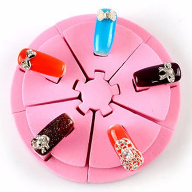 3D-Nail-Art-Training-Display-Stand-Pink-Practice-Sponge-Holder-Show-Work-Table-Practice-Stand-Nail (2)