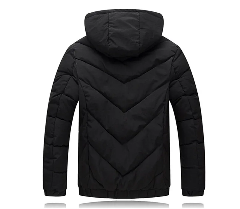 TEAEGG черная Повседневная зимняя куртка мужская одежда теплая хлопковая парка Hombre с капюшоном мужская зимняя куртка s и пальто размера плюс 6XL 7XLAL531
