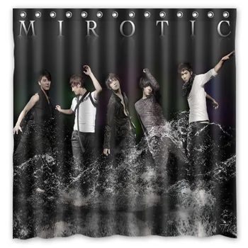 

Customized TVXQ Shower Curtain Waterproof Fabric Bath Curtains Mildew Resistant Polyester Bathroom Shelter 180*180cm