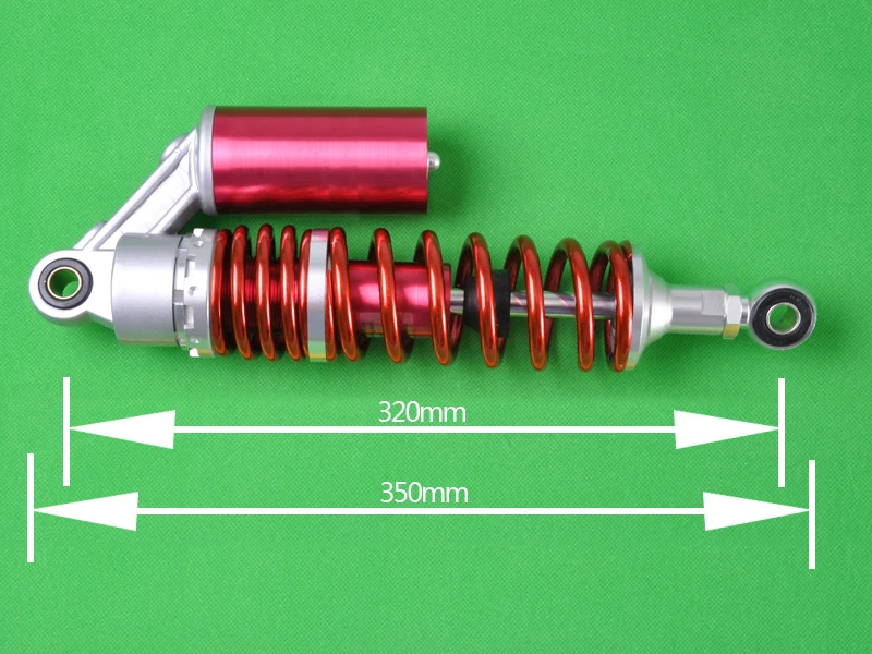 Wotefusi амортизатор подвески амортизатор 320 мм 12 5/" для байка мотоцикла ATV Quad воздуха газовый баллон красный [PA124]