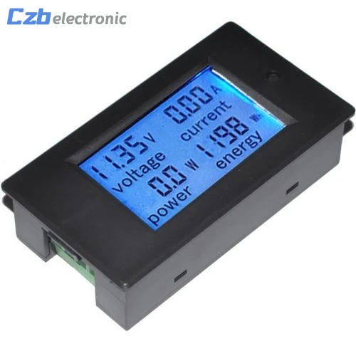 

DC 20A LCD Combo Meter Voltage Current KWh Watt Car Battery Pannel Power Monitor High Quality