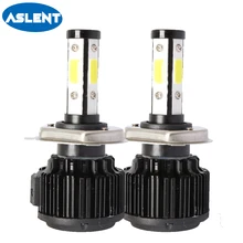 Buy Aslent 2PCS 6500K 100W  High Low Beam H4 LED H7 H11 HB3 9005 HB4 9006 9012 Car Headlight Bulbs 8000LM 50W Automotive lamps 12V Free Shipping