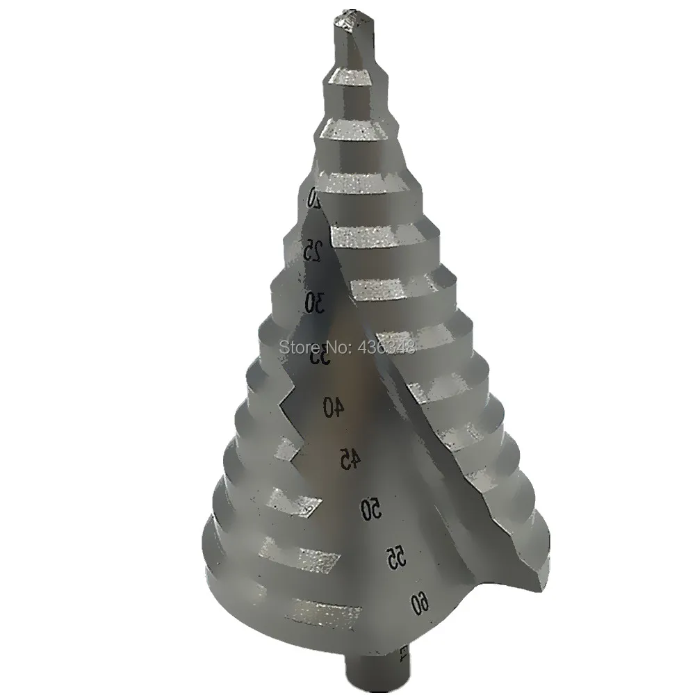 

6-60mm Step Drill Bit Spiral Groove Step Cone Drill Hss Bit Set Hole Cutter Deburr Chamfer Cutter Reaming Hole Metric Step Drill