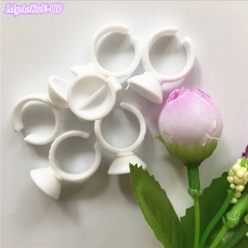 

100pcs Small Size Disposable Permanent Makeup Ring Tattoo Ink Eyebrow Lip tattoo Pigments Holder Rings Container/Cup Separated
