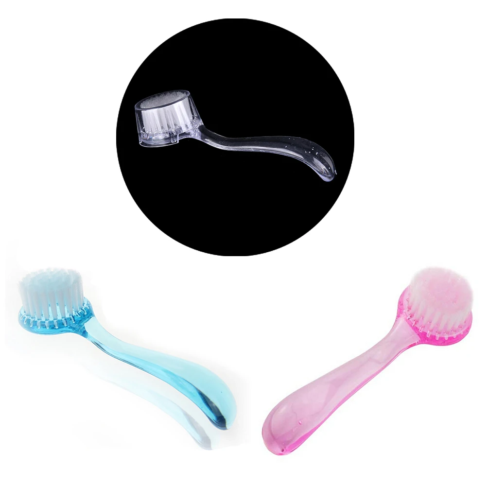 Round Head Make Up Washing Brush Plastic Professional Nail Art Dust