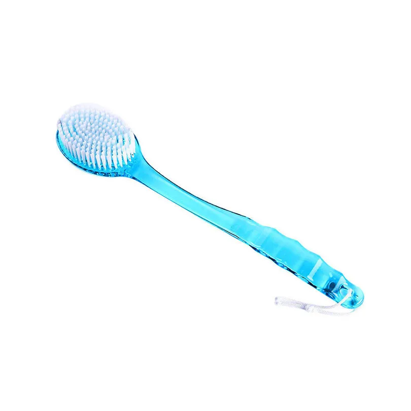 1Pcs Bathroom brush Bath Body Brush Long Wood Handle Reach Back Body Shower Bristle Scrubber Spa Bathroom (1)