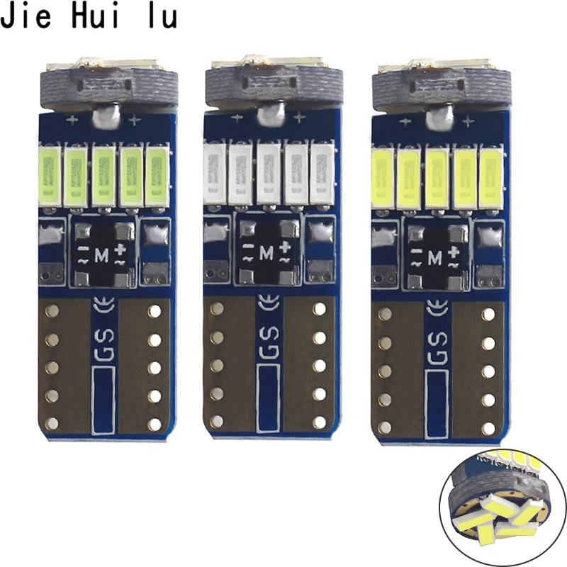 1 шт. автомобильный светодиод T10 светодиодный W5W Canbus t10 светодисветодиодный 15smd 4014