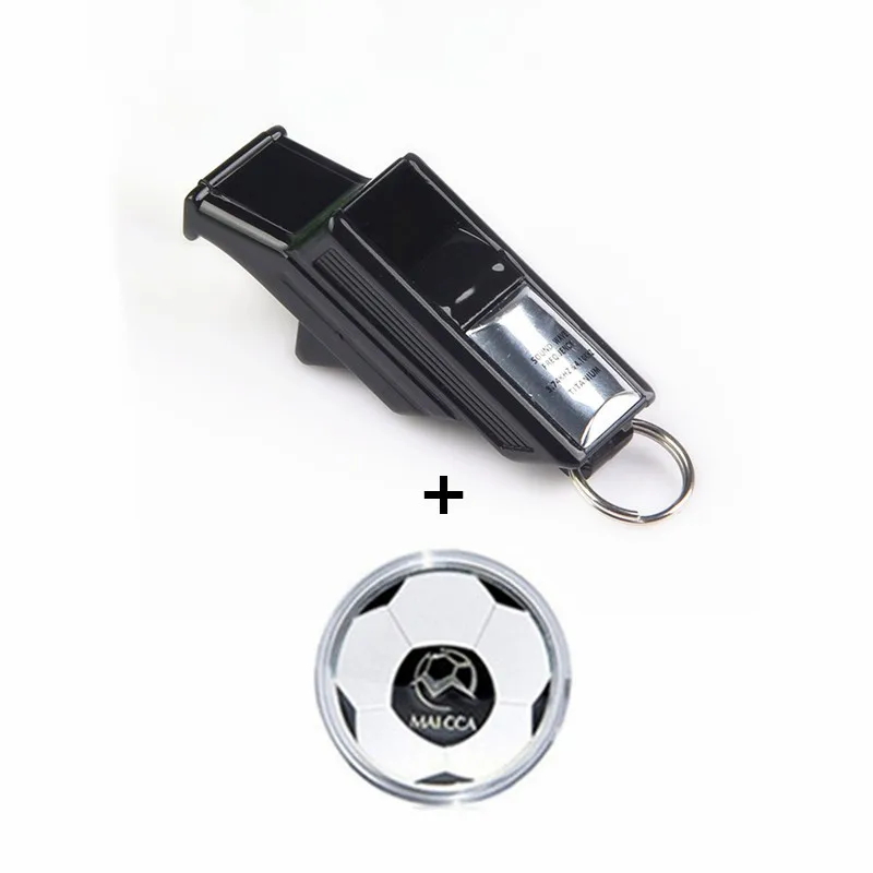 

Professional soccer referee whistle basketball volleyball whistle sports silvery teacher Whistling with football coin